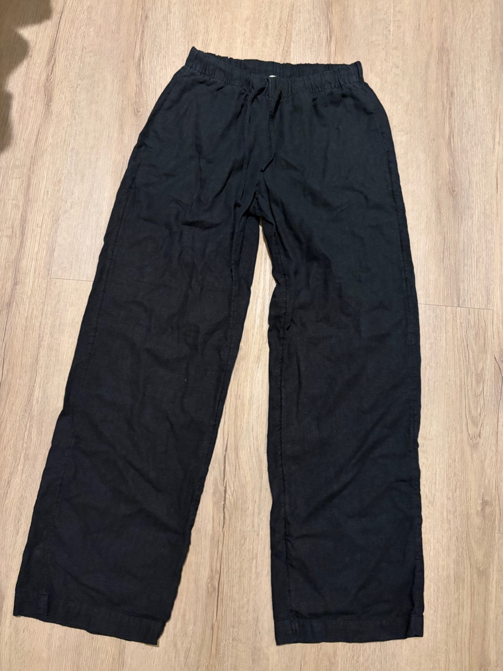 Aritzia linen black pants 2XS